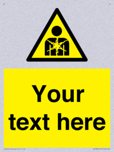 Custom Warning substance or mixture presenting a health hazard